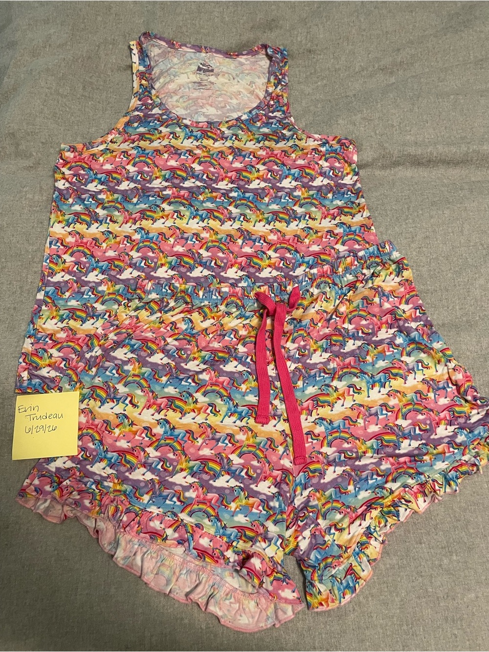 Posh Peanut Lisa Frank Magic Markie Women’s Tank and Shorts PJ Set